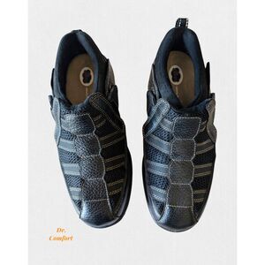 Dr. Comfort Edward X-Depth Orthopedic Comfort Shoes Hook Loop Men 9.5W
